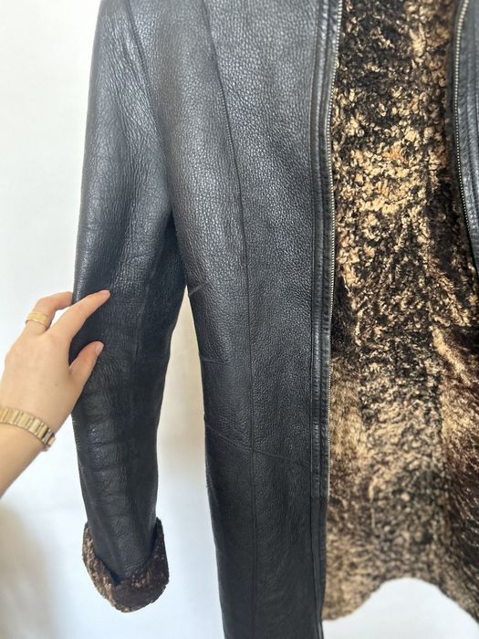 Кожаная куртка с утеплением