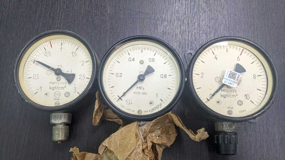 Манометры давления новые и бу