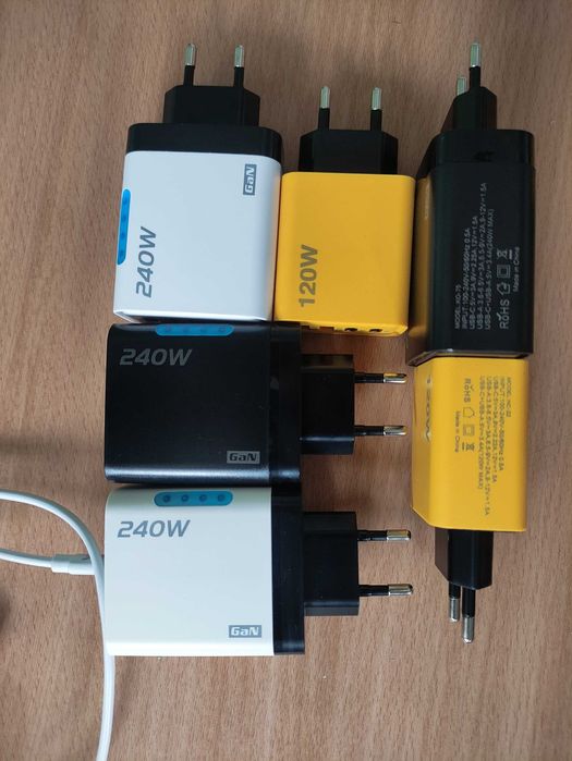 USB зарядно с и без кабел - мощност до 240 вата