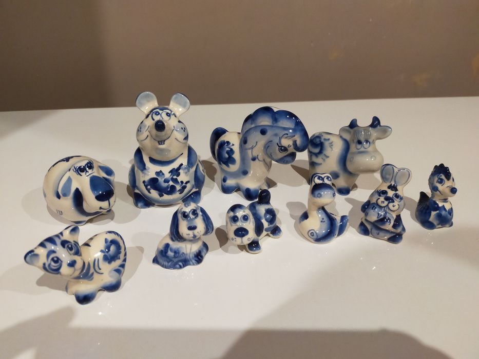 Знаки зодиака .Сувенирный набор из "Гжели"