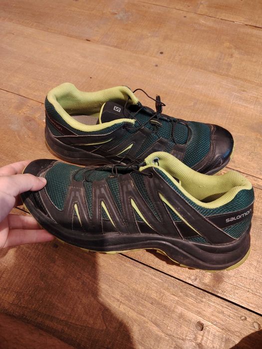 Adidasi-Ghete Salomon verde inchis