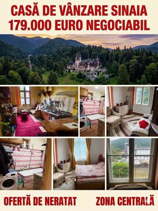 Casă de vânzare – Sinaia, zonă centrală, lângă Hotel International