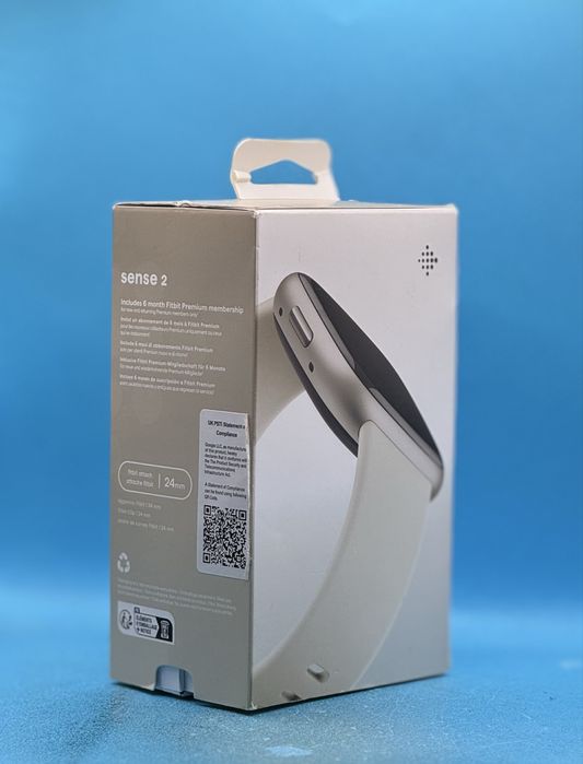 НОВ!!! Смарт часовник Fitbit Sense 2 Lunar White/Platinum Aluminum