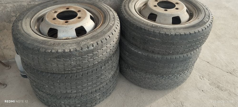 Продаются покрышки с дисками на газель.в хорошем состояние.