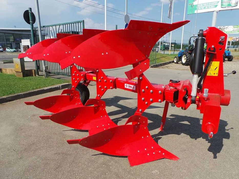 Plug reversibil hidraulic Unlu 4 brazde 100-120CP + CADOU PENTRU FERMA