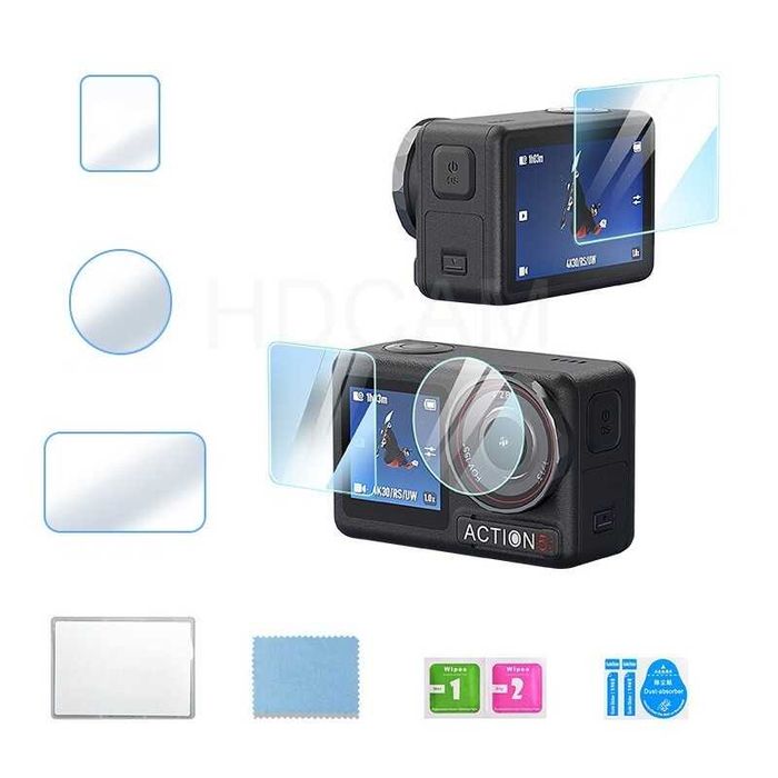 Стъклени протектори за DJI Osmo Action 5 Pro - 3бр.