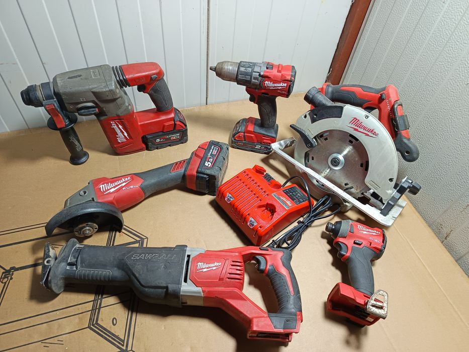 Set Milwauckee M18 rotopercutor flex circular filetantă fierăstrău