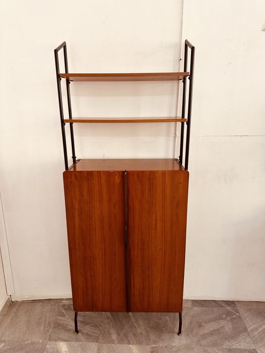 Винтидж италиански шкаф с етажерка – Mid Century (1960-те)