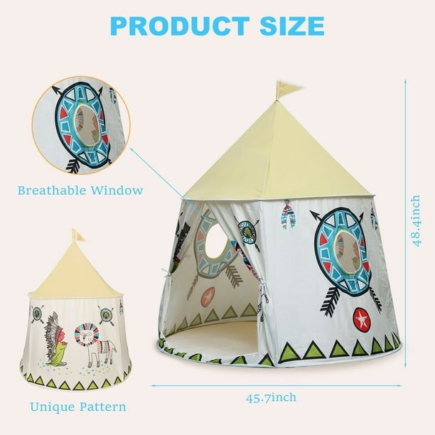 Детска палатка за игри Индианска палатка за деца за дома и двора