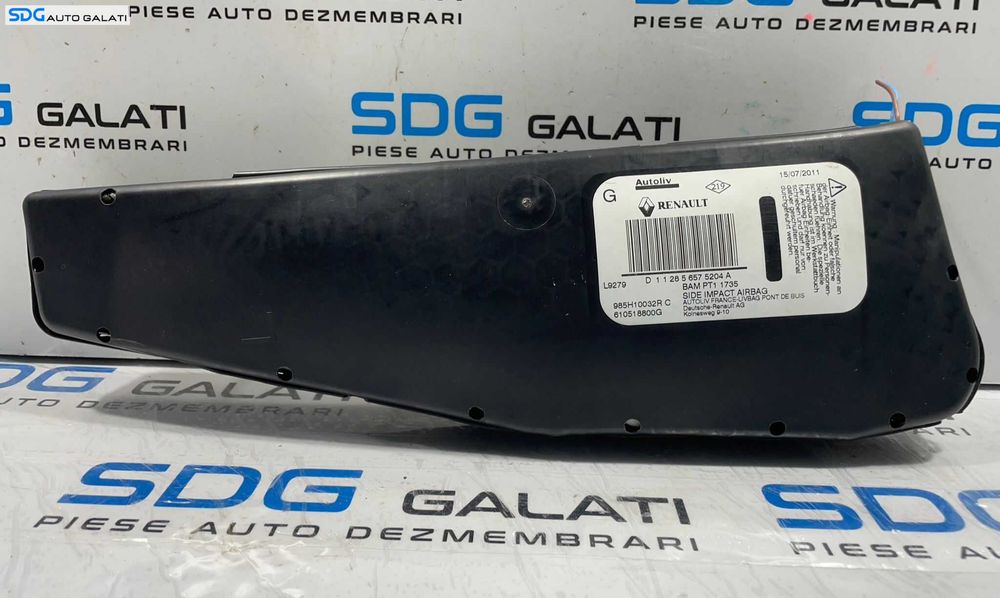 Airbag din Scaun Stanga Fata Sofer Renault Megane 3 2008 - 2015 Cod 985H10032R 610518800G [L4325]