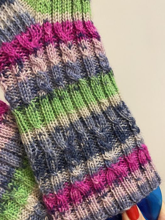 Теплые носки вязаные.