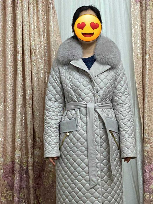 стеганое пальто новое