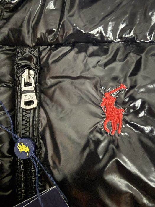 Geaca Polo Ralph Lauren - Black Glossy Puffer - L