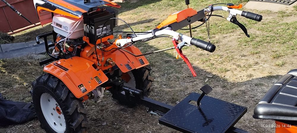 Motocultor Ruris 918 ACC 18CP NOU + remorcă + accesorii + 2 ani garanț