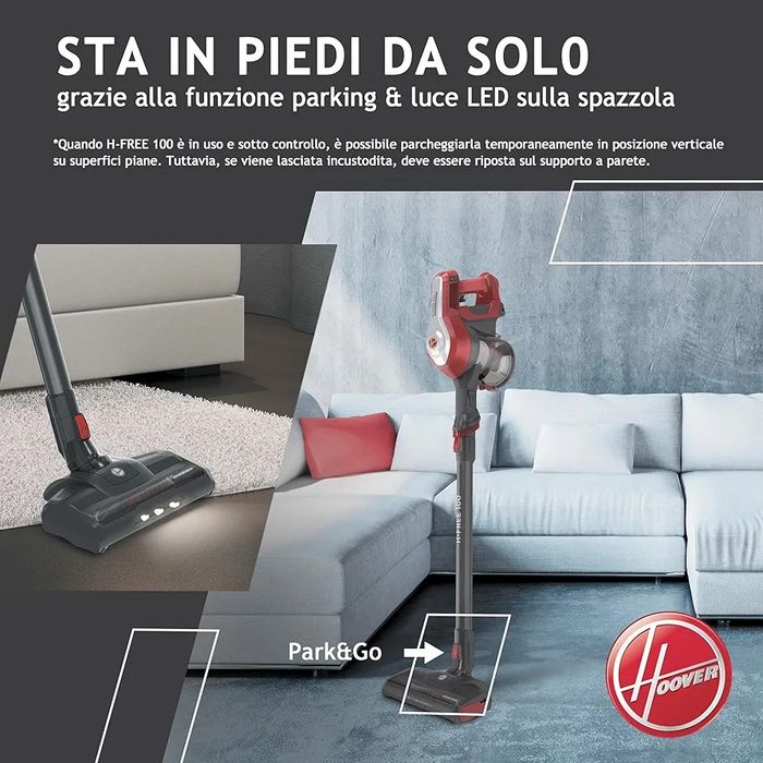 Нова безжична/права/акумулаторна прахосмукачка Hoover HF122RH 011