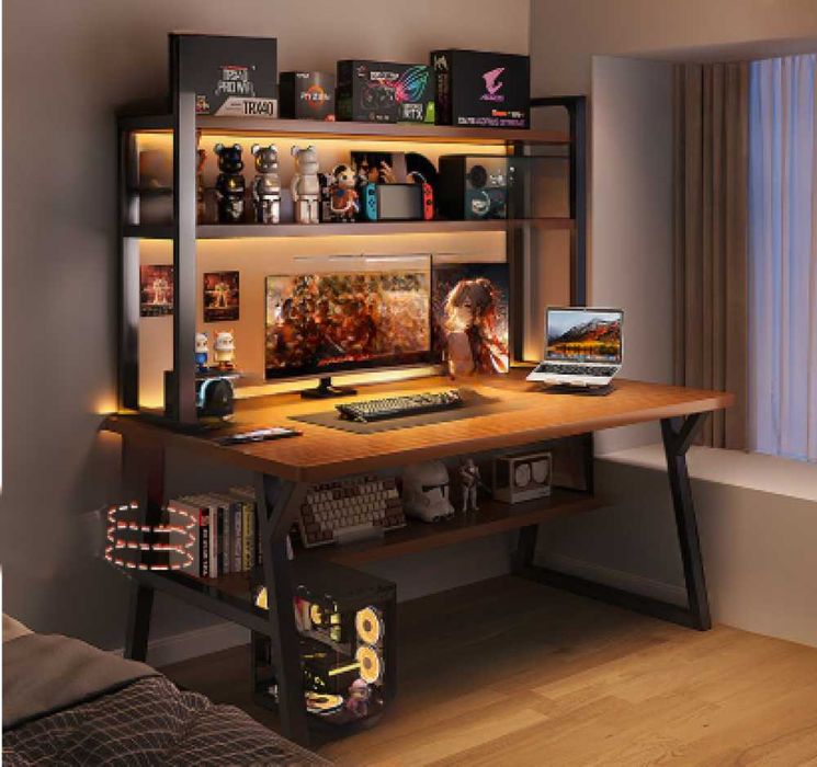 компьютерный стол 120x60x147 см черный цвет.