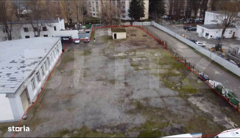Teren industrial/comercial de inchiriat, 2.608 mp, zona Mureseni