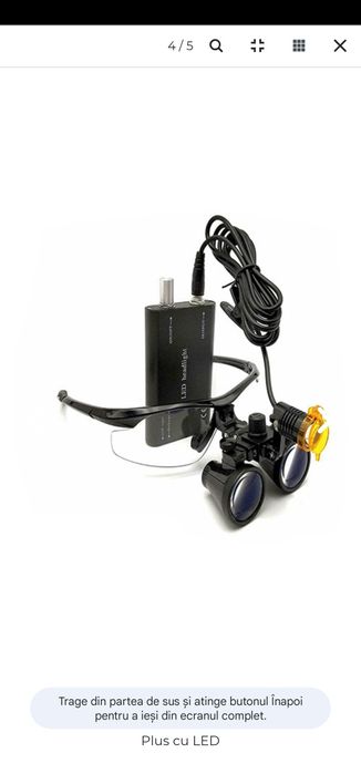 Ochelari de protectie cu Lupa + lumina Led