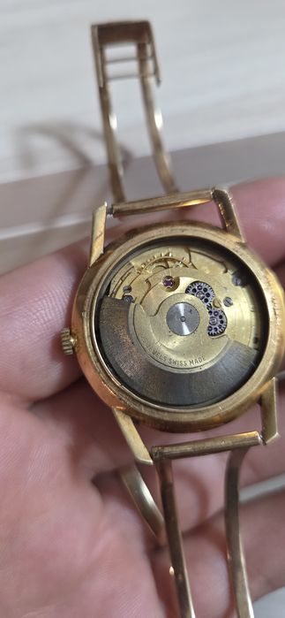 Златен дамски часовник 18к +14к