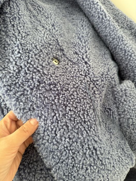 Шуба из эко меха тедди