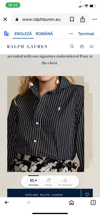 Cămașa damă Ralph Lauren M