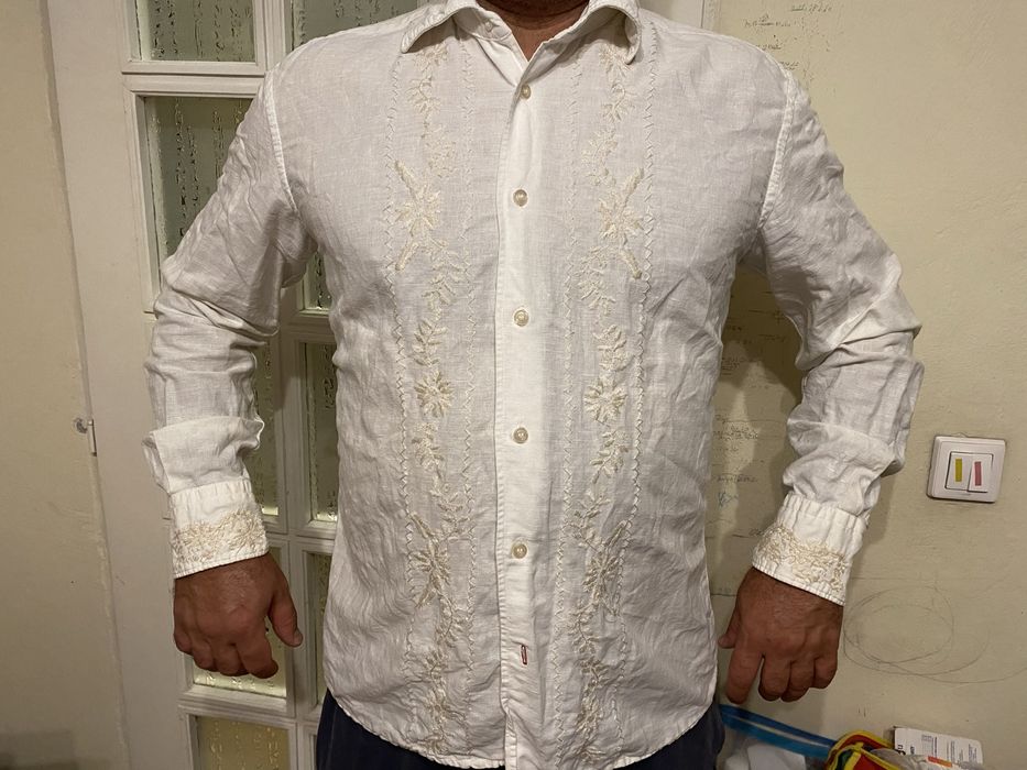 Mason’S памучна риза с ръчна бродерия