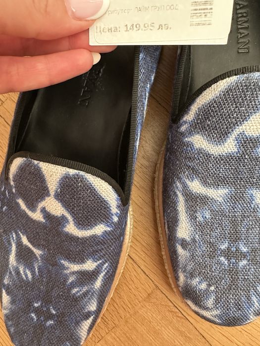 Нови мъжки мокасини Giorgio Armani 41 номер