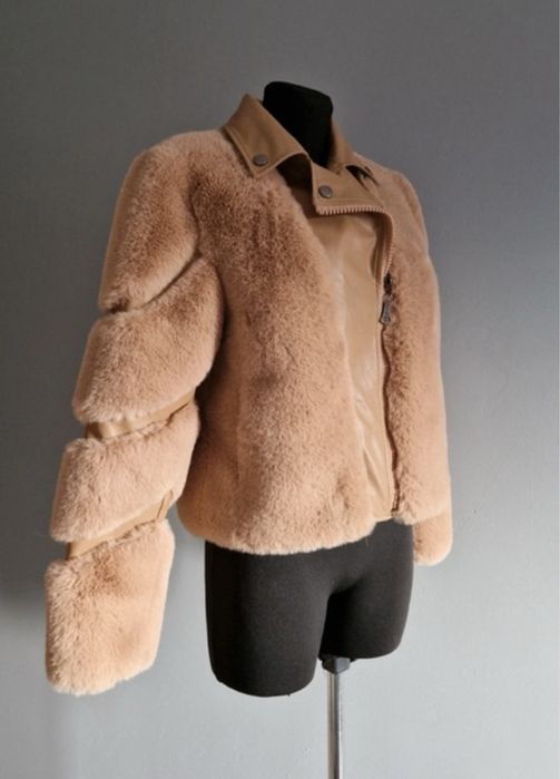 Geaca biker de blana