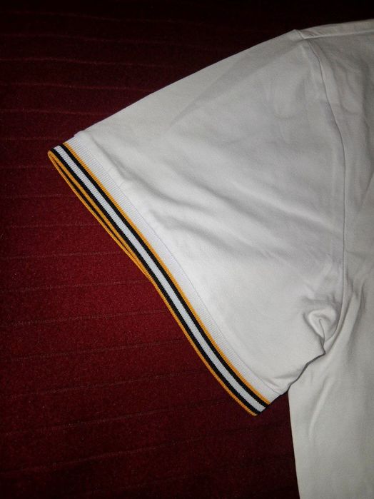 Из Америки, рубашка-поло, бренда Nick Danger white/honey mustard/black