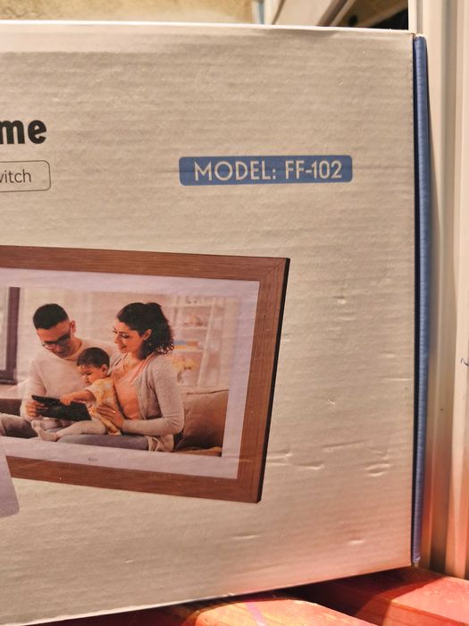 Чисто нова 10.1" Дигитална фото рамка BWJBSW – HD IPS екран дървена...