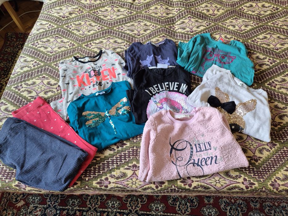 Блузки с дълъг ръкав и клинчета - 128-134см