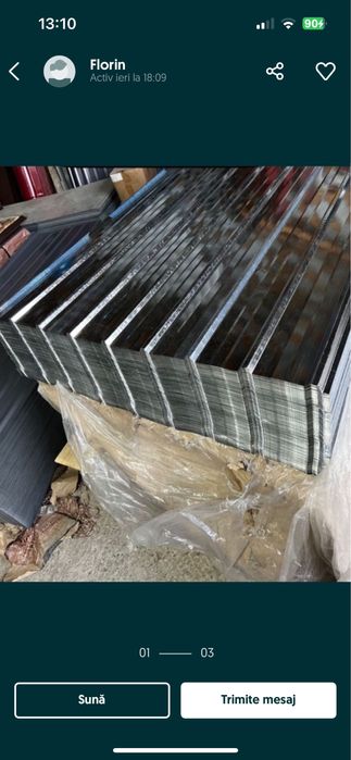 Tabla zinc si color 2m