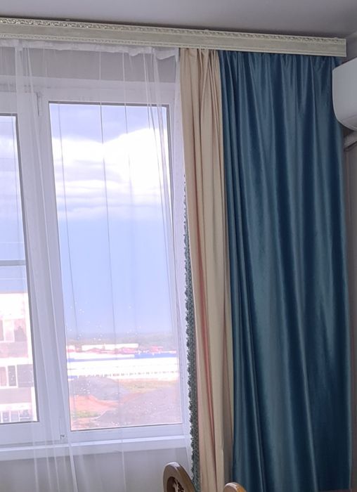 Продам шторы велюр 2х цветные 4.3×2.5м