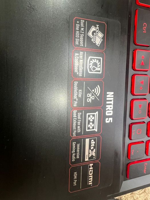 Продам игровой ноутбук Acer nitro core i5