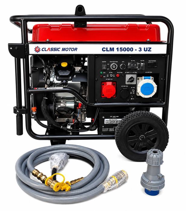 Генератор Classic Motor CLM 15000-3 UZ 12 кВт — бензин/газ, 220/380В