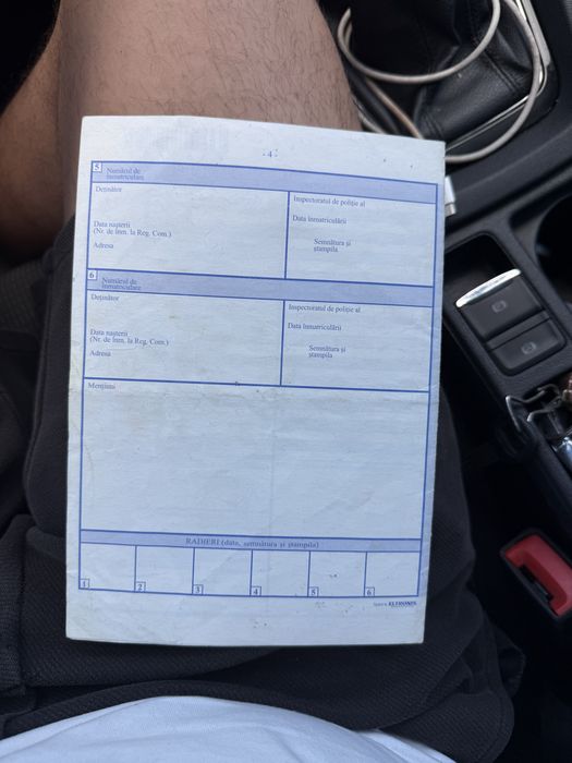 Vand acte masina pentru programul rabla