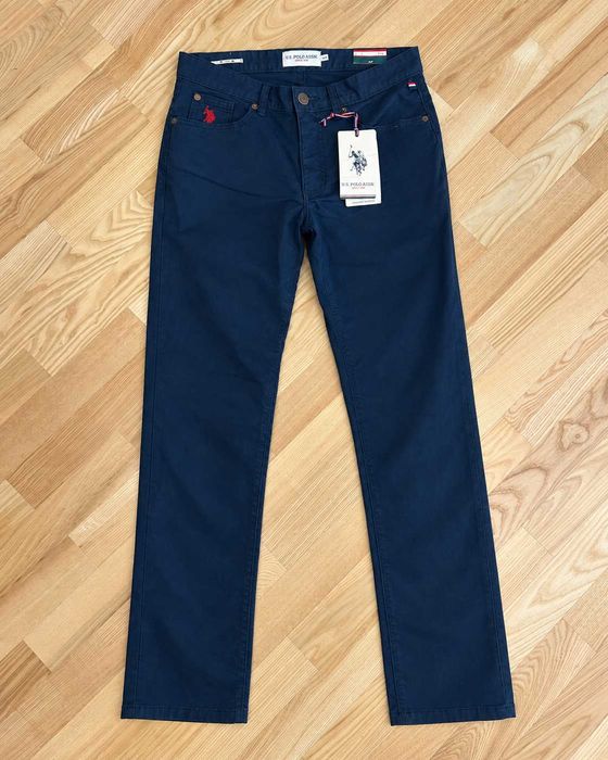 Pantaloni chino U.S. Polo Assn. bărbați bleumarin, mărimea S / 30R, Comfort Stretch