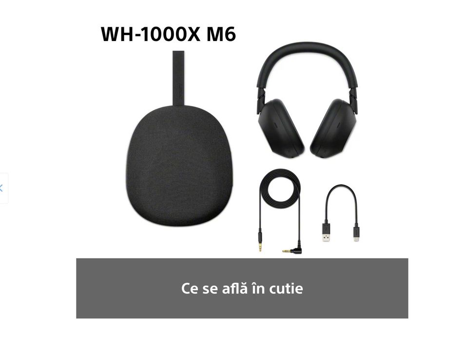 Casti Over the Ear Sony WH-1000XM6B