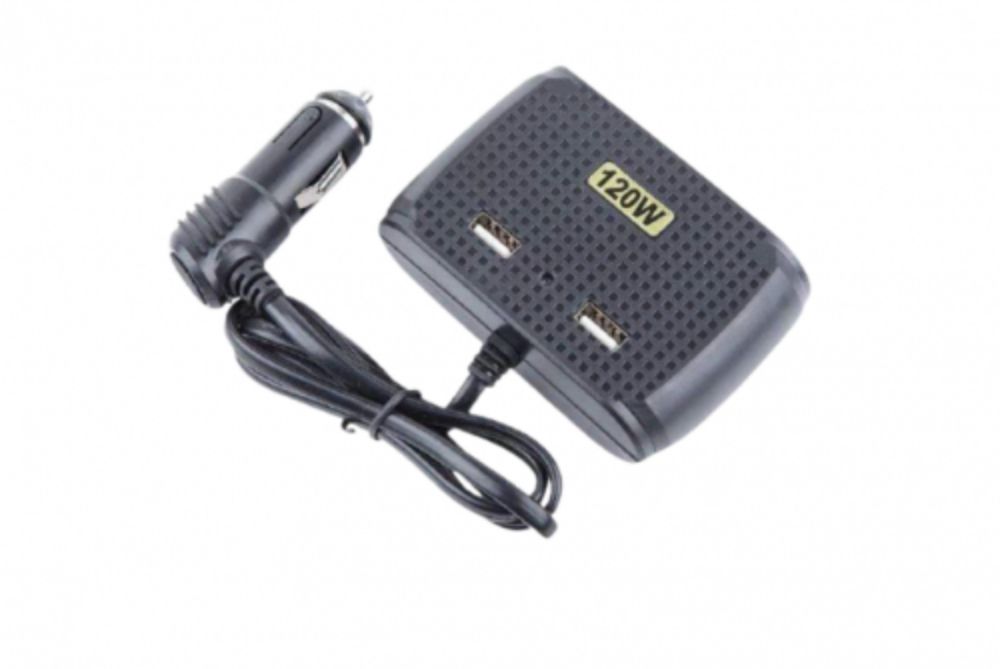 Priza / Incarcator Auto 3 Intrari Bricheta + 2 Intrari Usb