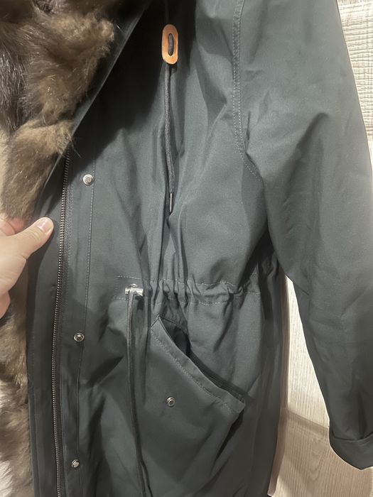 Парка зимняя натуральный мех