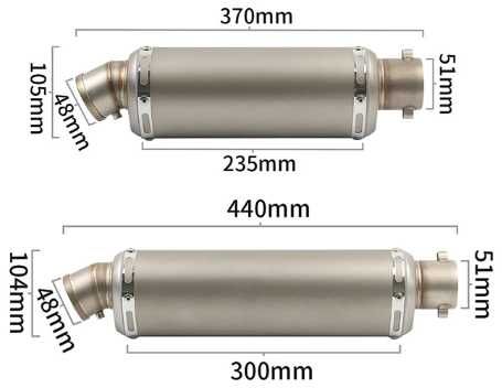 Спортно Гърне Yoshimura за пистов мотор чопър Honda Yamaha Suzuki