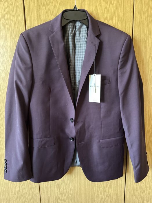 Чисто ново мъжко лилаво сако Ben Sherman, размер S, с етикет