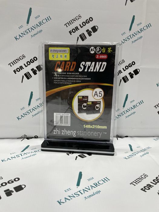 Tablichka Menyholder Tebltenreklamniy A4 A5 A6 A7 A8 razmerlari mavjud