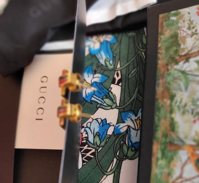 Gucci нови позлатени дамски обеци