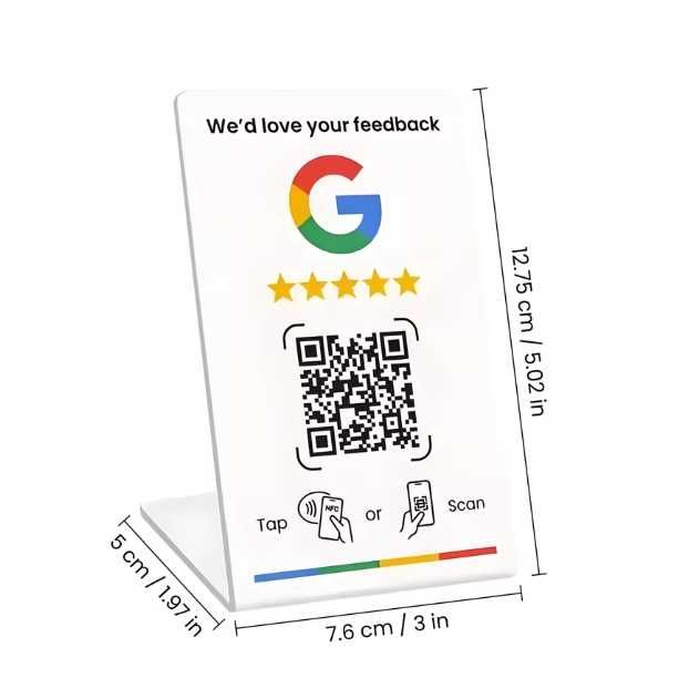 NFC & QR Стенд за Google Отзиви!!!