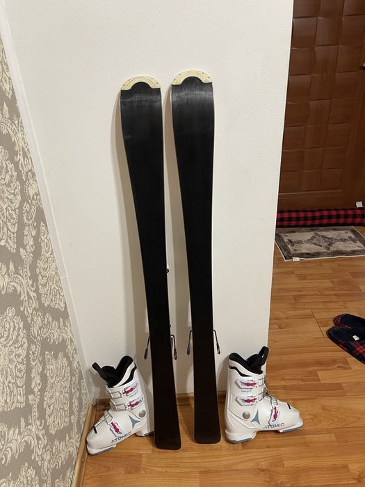 Schiuri copii 120 cm rossignol cu clapari skiuri set