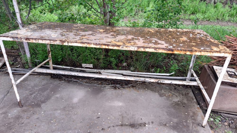 Стол металлический 200×80