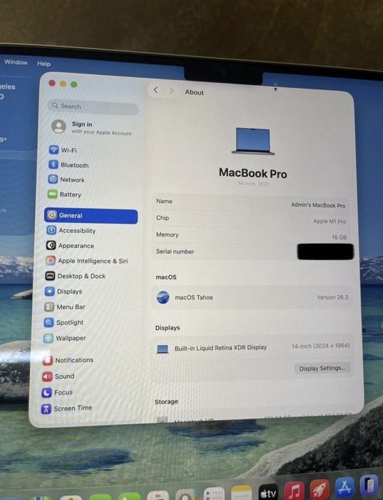 Macbook Pro 14 M1 Pro 16/512gb
