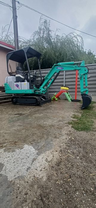 Miniexcavator + remorca