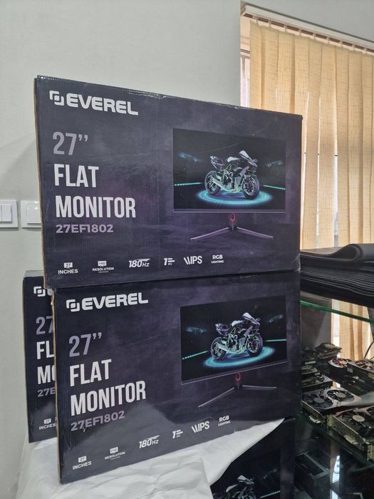 Everel 27" flat IPS 180hz! Korobka dok full!Yaxshi holatda! 7ta!